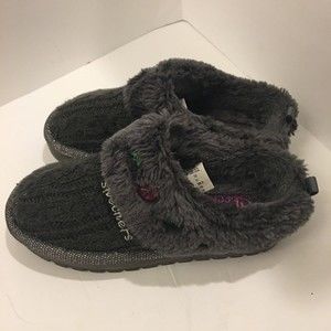 Kids Little Girls Skechers Slides Slippers Shoes Size 12